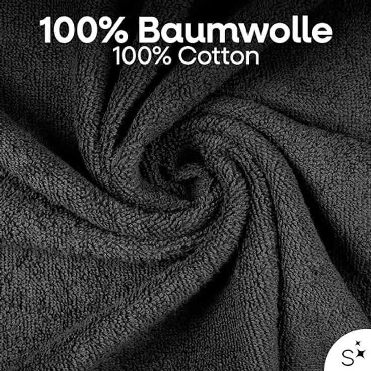 Slummer Seiftuch 10er Set Seiftücher Gesichtshandtücher 30x30 cm Waschlappen, Frottier - 100% Baumwolle (Set, 10-St), Gesichtstuch – Bild 4