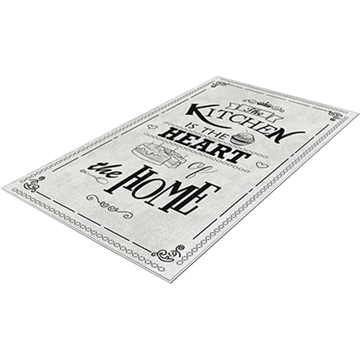HeartOfTheHome Polyester-Teppich 100x200 cm grau – Bild 1