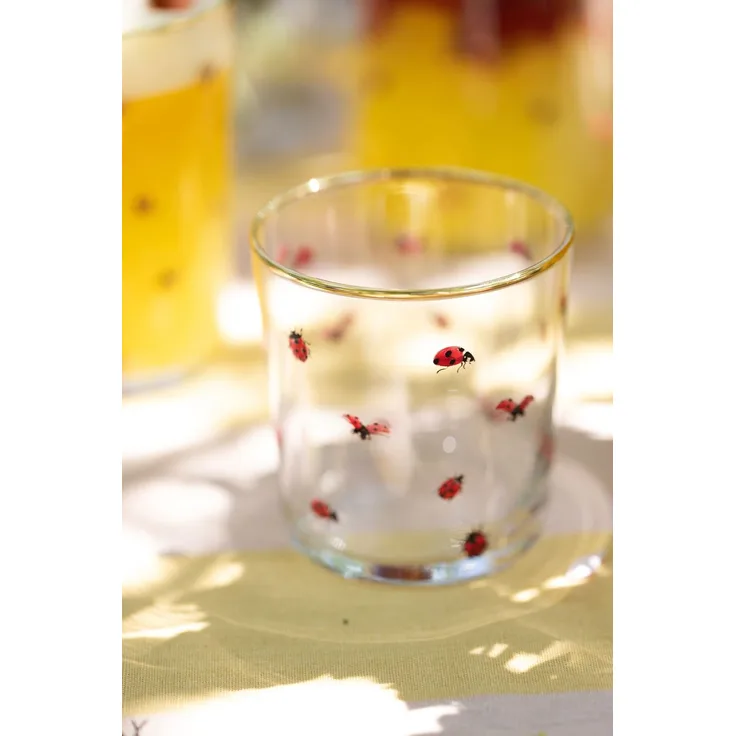 Hermia Concept 'Lady 380' Gläser-Set (4-teilig), Gold / Transparent, 8,6 x 8,6 x 9,1 cm, 380 ml
