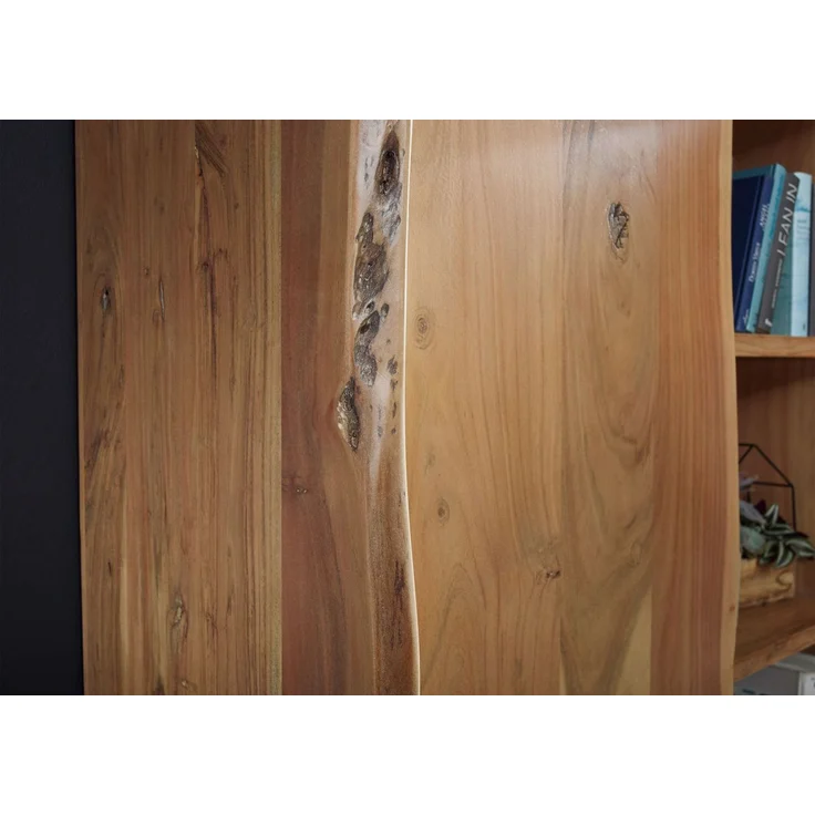 Regal Akazie 105x45x204 natur lackiert PURE ACACIA #710 – Bild 4