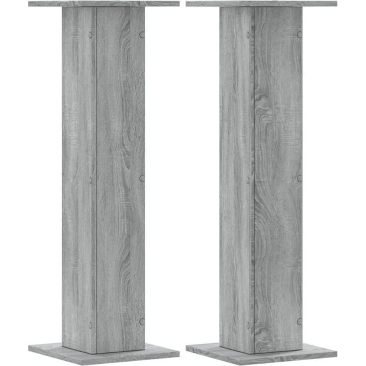 vidaXL Pflanzenständer 2 Stk. Grau Sonoma 30x30x95 cm Holzwerkstoff 3307878 – Bild 1