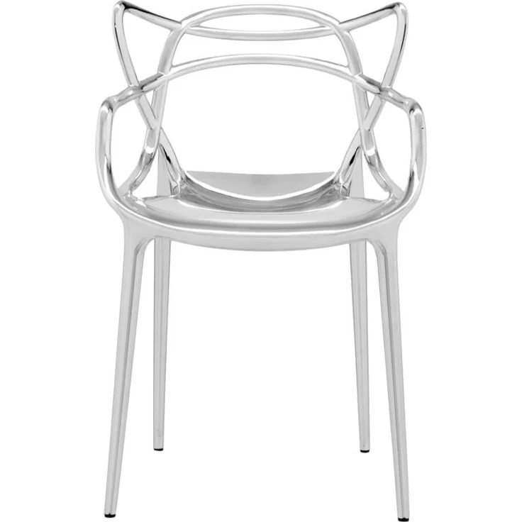 2er Set Kartell Masters Stuhl Metall 53,5x83x55 cm – Bild 2