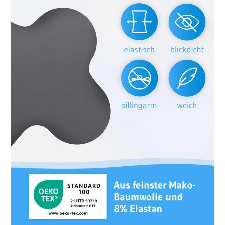 Third of Life Seitenschläferkissenbezug ACAMAR Baumwoll-Kissenbezug Einzelpack – Bild 3