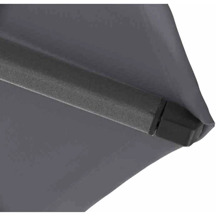 Siena Garden Sonnenschirm Mittelstockschirm Avio anthrazit Ø 300cm Marktschirm – Bild 6