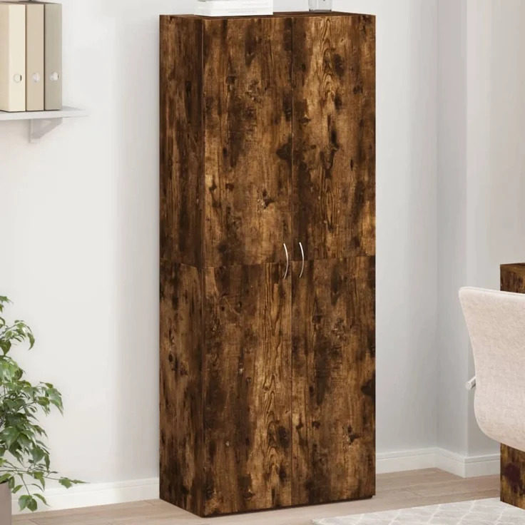 vidaXL Aktenschrank Räuchereiche 60x32x153 cm Holzwerkstoff 3276648 – Bild 1