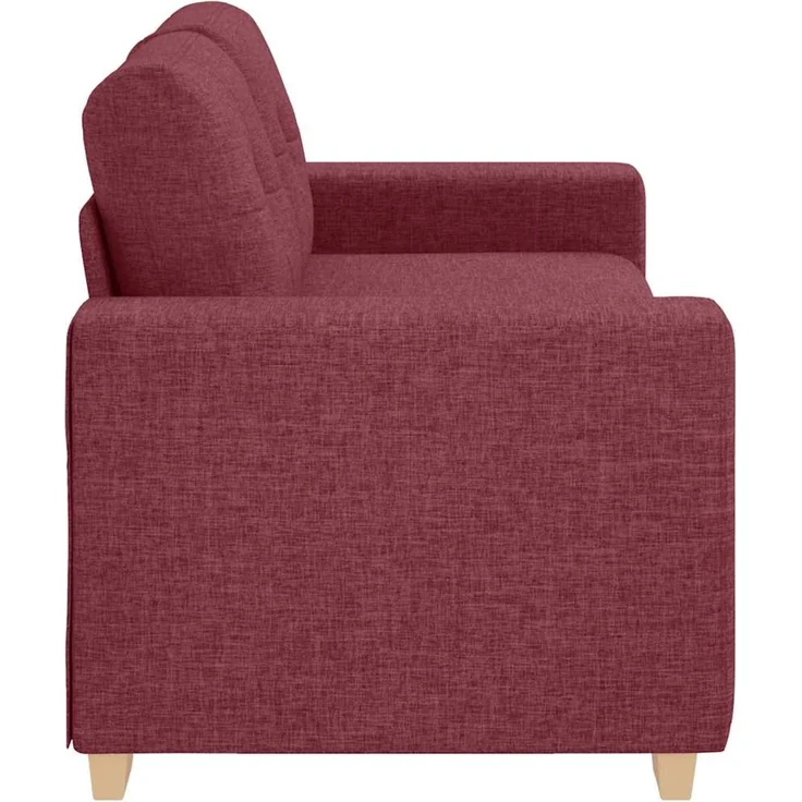 vidaXL Loveseat-Sofa Weinrot 140 cm Stoff 4105081 – Bild 4