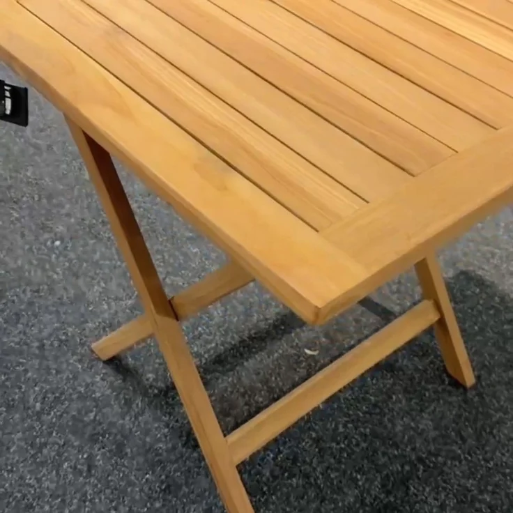 Gartentisch Riva, Echtholz, Holzfarben, 70 x 75 x 70 cm – Bild 5