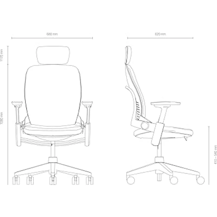 Steelcase Leap Ergonomischer Bürostuhl mit LiveBack Lumbalstütze und Flexibler, S-förmiger Rückenlehne Dunkelbraun – Bild 3