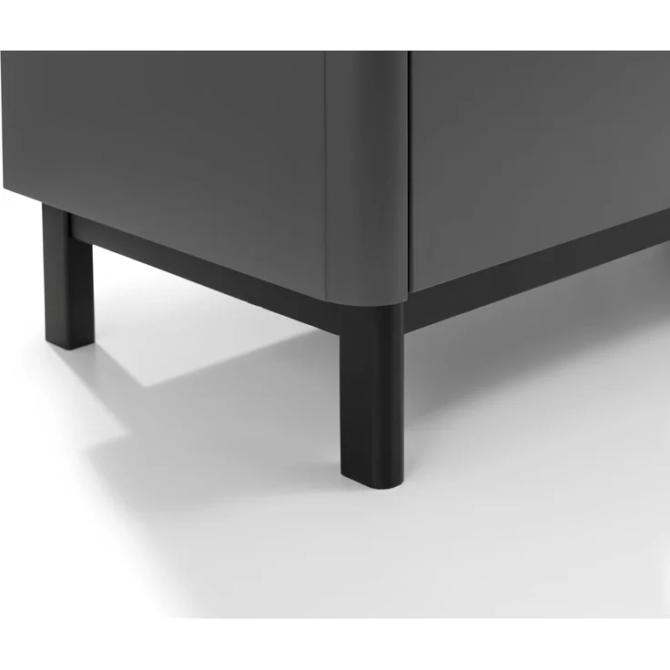 Die Julian Bowen Chloe Kommode in Sturmgrau/Schwarz ist eine moderne und elegante Aufbewahrung für Schlafzimmer – Bild 6