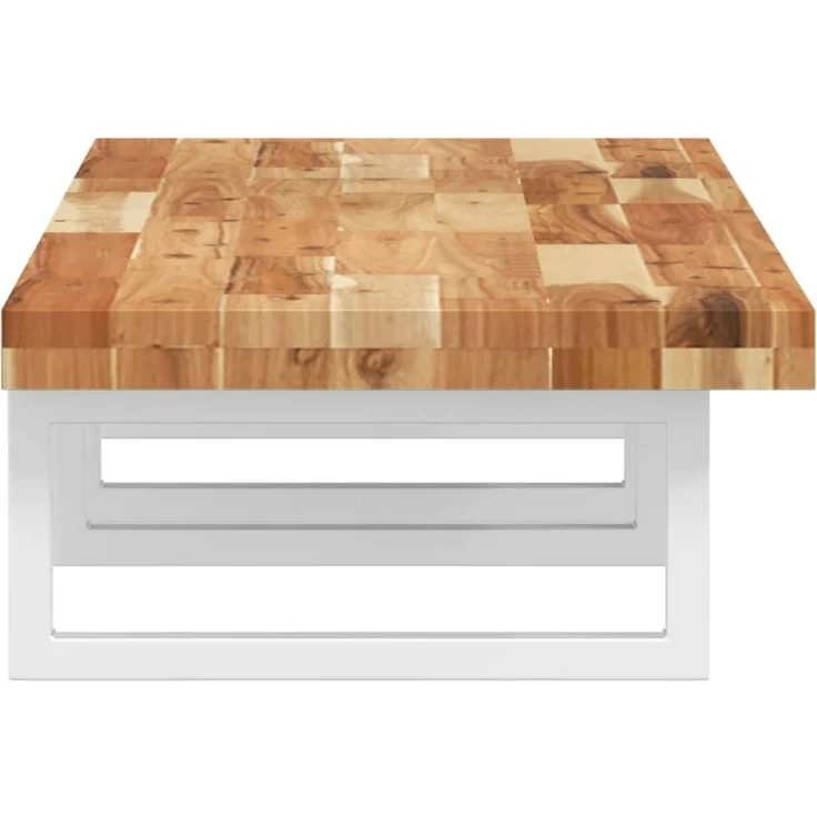 vidaXL Waschbeckenregal Wandmontage Stahl und Akazienholz 3302748 – Bild 5