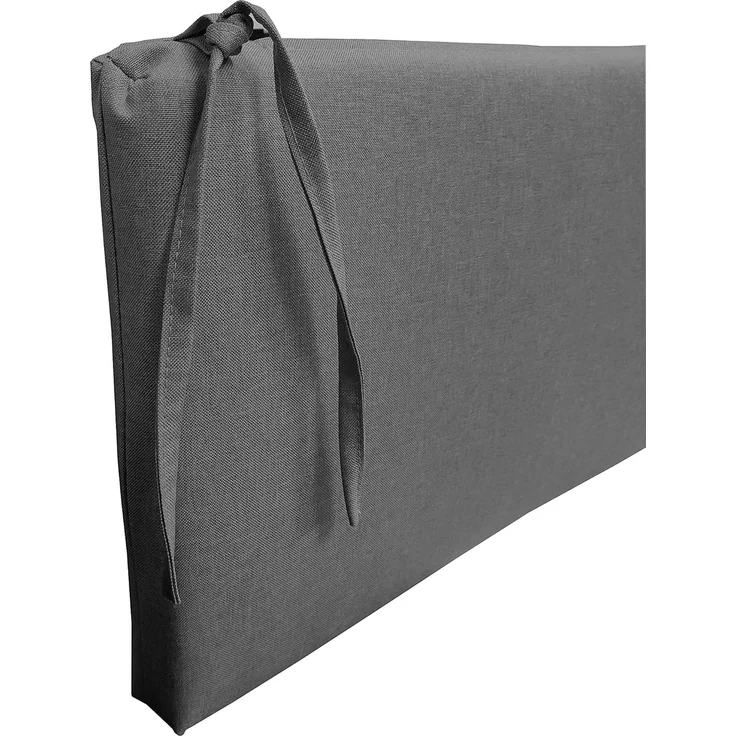 chilly pilley Bankkissen Bankauflage Polsterauflage Reißverschluss mit Schlaufen Kissen für Gartenbank Gartenbankauflage für Gartenmöbel Sitzkissen & Rückenkissen Outdoor (190 x 60 x 5 cm, Grau) – Bild 6