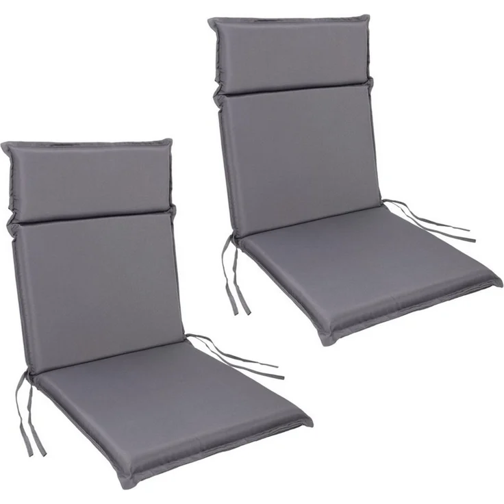 Albatros International Stuhlkissen Albatros Sitzauflage Gartenstuhlauflagen Sitzpolster, Sitzpolster Sitzkissen Outdoor Anthrazit Hochlehner Auflage UV – Bild 5