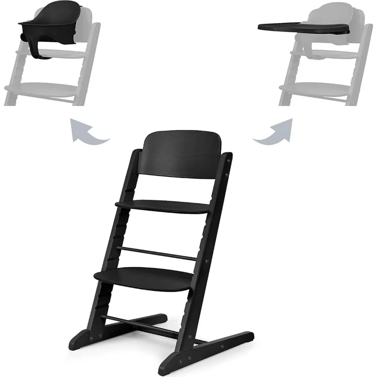 Cybex Iris 3-in-1 Hochstuhl mit Baby Set und Tablett Stunning Black – Bild 1