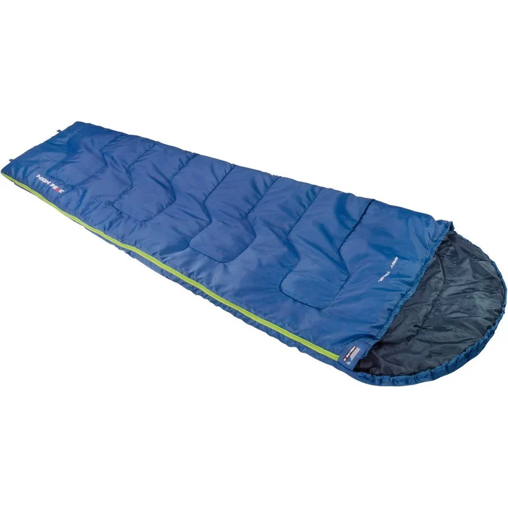 High Peak Easy Travel Trapez Mumienschlafsack mit Kapuze blau dunkelblau – Bild 1