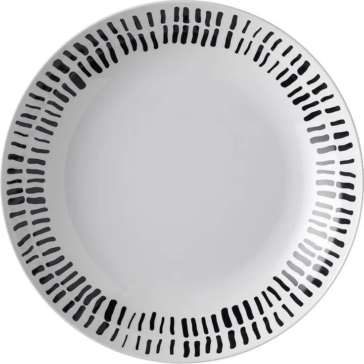 Mepal Suppenteller Flow Brush, Durchm. 22 Cm, Schwarz/Weiß