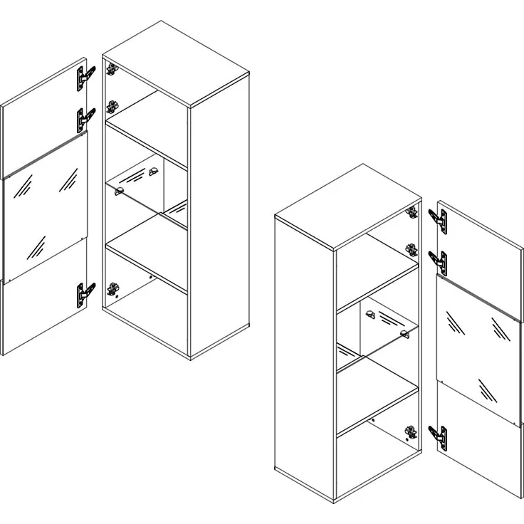 Lomadox Wohnzimmer-Set CAIRNS-132, (Mega-Spar-Set, 3-St, 3-tlg), in weiß Hochglanz, Modern, grifflos – Bild 6