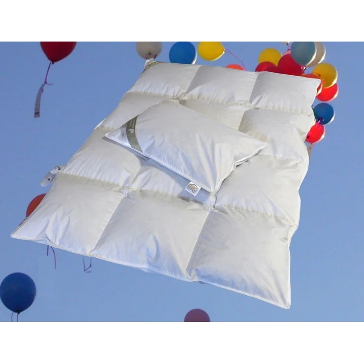 Ganzjahres Set Kinder Baby Daunenbett 100x135 cm Daunendecke + Kissen 40x60 100% Daunen – Bild 4