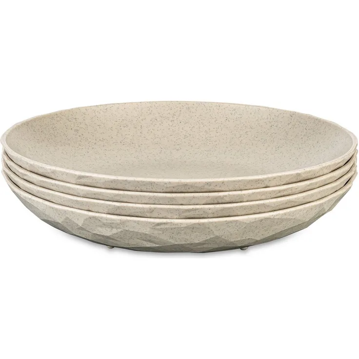 KOZIOL Speiseteller CLUB PLATE, 4-tlg, spülmaschinengeeignet, melaminfrei, 220 mm