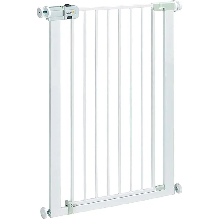 Safety 1st Treppenschutzgitter Easy Close Extra Tall, Ohne Bohren, sicheres Metall-Türschutzgitter extra-hoch (91 cm), U - Pressure, weiß