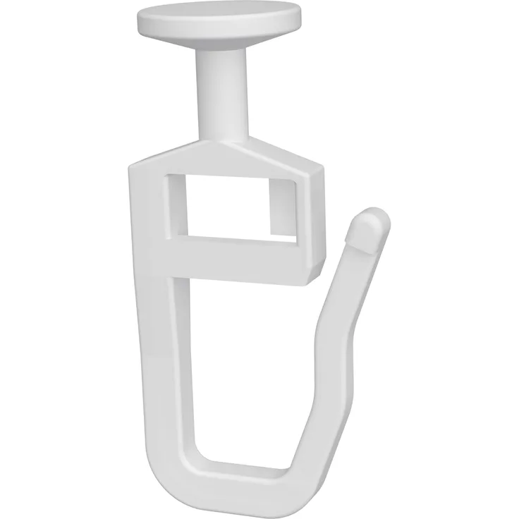 INTERDECO Gardinengleiter Rundkopf-Gleiter, für Gardinenschienen und Innenläufe bis 5,6 mm Nutbreite, (200-St, Packung), Kunststoff