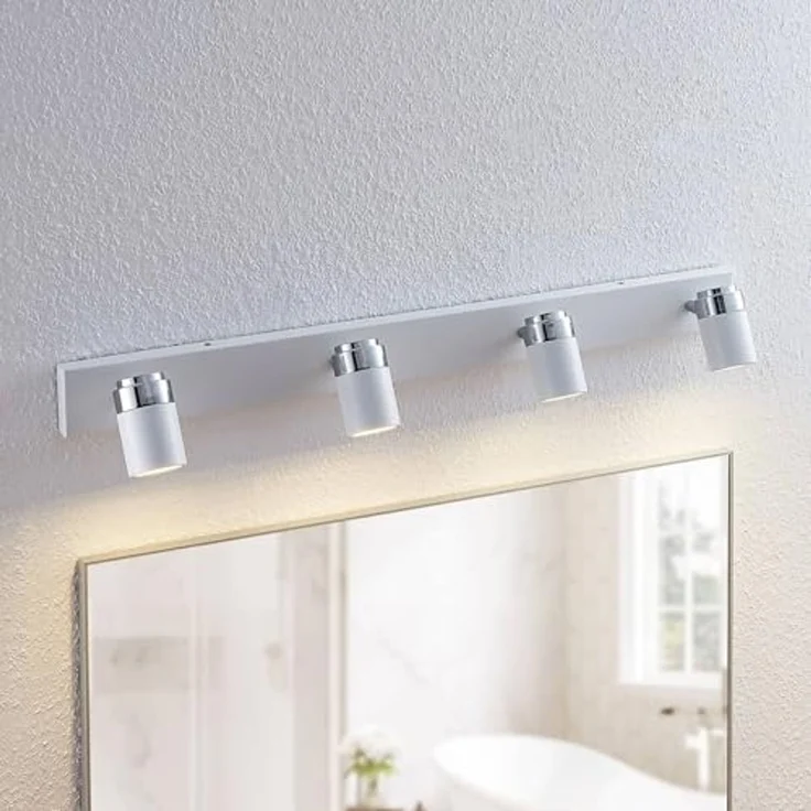 Lindby Deckenstrahler Kardo, Metall, Weiß IP44, 4 x 35 W – Bild 6