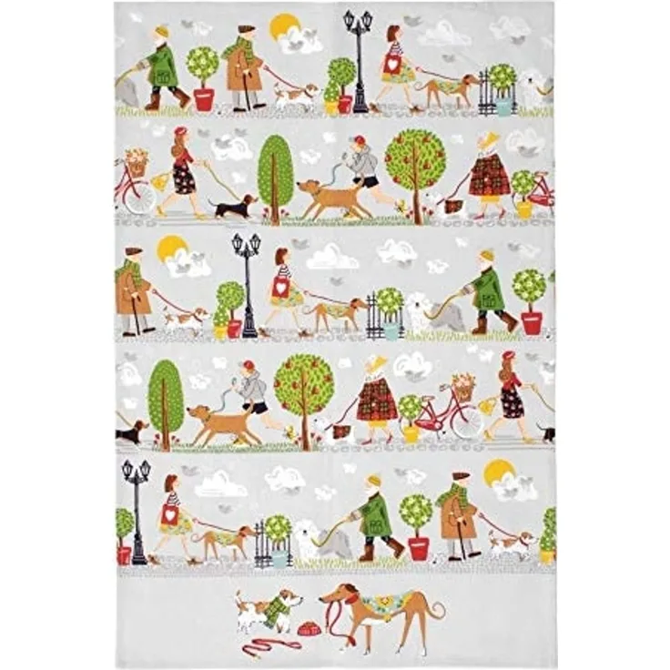 Ulster Weavers Geschirrtuch Walkies, (Set, 1-tlg, 1-teilig), 100% Baumwolle 48x74cm Küchentuch