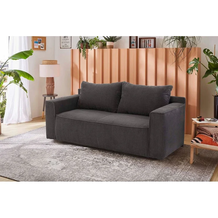 Jockenhöfer Gruppe Schlafsofa Ron, Platzsparendes Sofa mit Gästebettfunktion, Federkernpolsterung – Bild 5