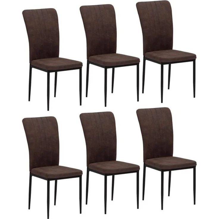 Home affaire 4-Fußstuhl Bergamo (Set, 6 St), erhältlich in Samt, Vintage-Mikrofaser und Webstoff in vielen Farben – Bild 4