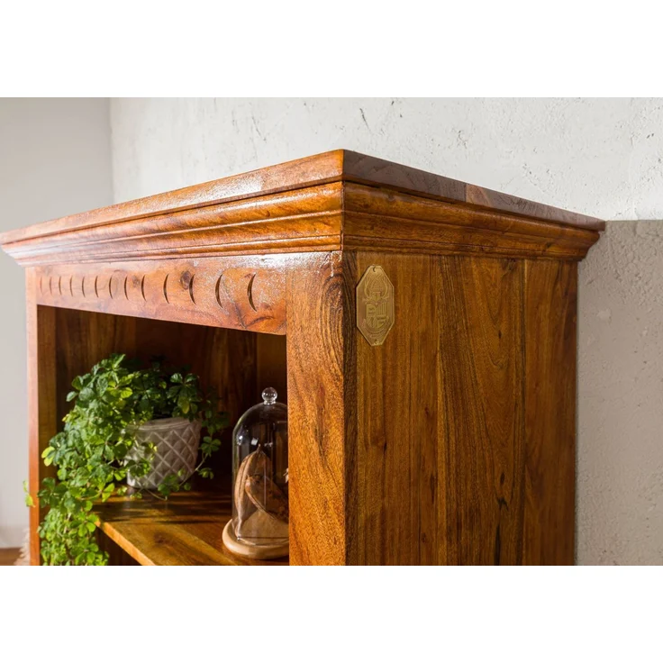 Regal Akazie 84x50x183 honig lackiert OXFORD #0406 – Bild 5