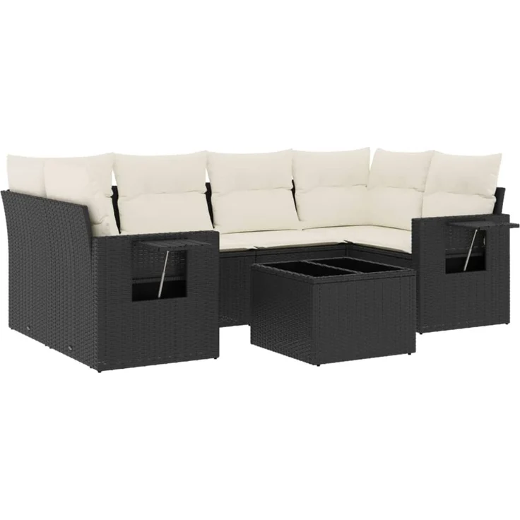 vidaXL Kopfteil mit Ohren Dunkelgrau 203x16x118/128 cm Samt 3120081 – Bild 7