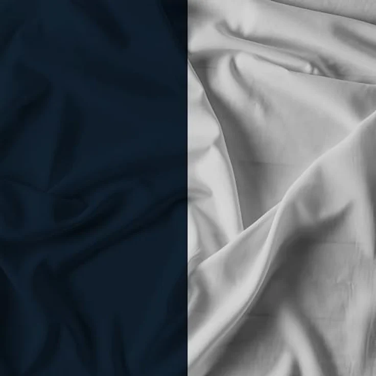 Italian Bed Linen Natural Color Doubleface Bettbezug, 100% Baumwolle, hell Grau/Rauch, Doppelte – Bild 13