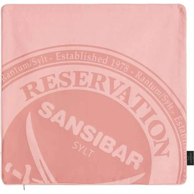 Sansibar Sylt Kissenbezug Kissenbezug Kissenhülle Reservation Design (1 Stück), 45x45 cm, (1 Stück), 1 Stück mit hochwertigem Sansibar Reservation Druck – Bild 1