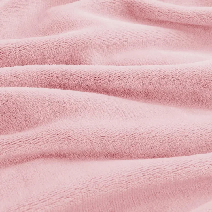Kuscheldecke 230x270 Sofadecke Fleecedecke Wohndecke 270 x 230 cm Rosa – Bild 3
