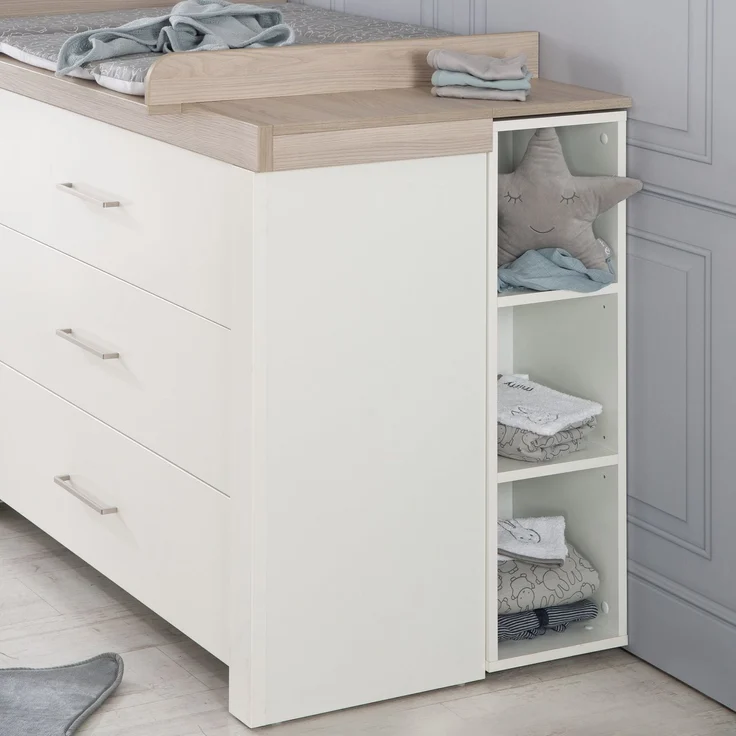 roba Seitenregal 'Constantin' - Für Baby- und Kinderzimmer - Weiß – Bild 2