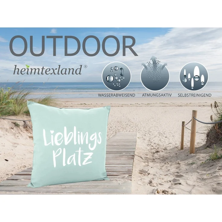 heimtexland Dekokissen Outdoorkissen Garten Deko Outdoor Kissen Maritim, schmutz- und wasserabweisend – Bild 2