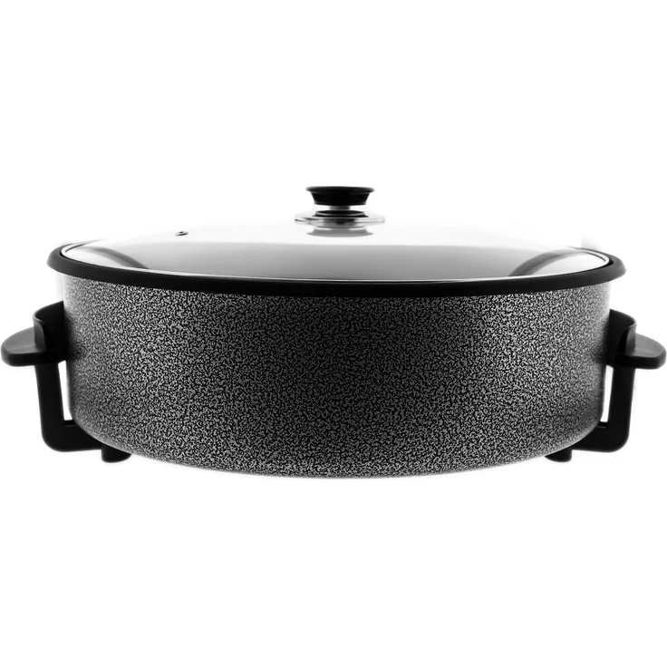 Elektrische Multifunktionspfanne 42 x 9 cm - Pizzapfanne 1500W in Schwarz – Bild 3