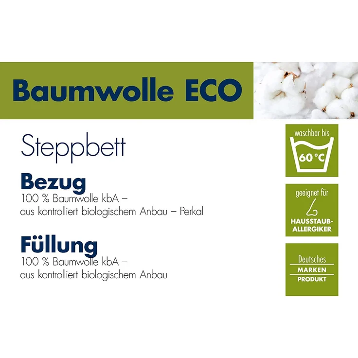 Irisette Greenline Baumwoll-Sommerdecke ECO 135x200 cm – Bild 3