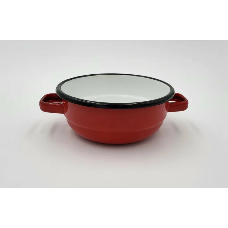 Su-Deco Suppenschale 14 cm Ø rot weiss – Bild 2