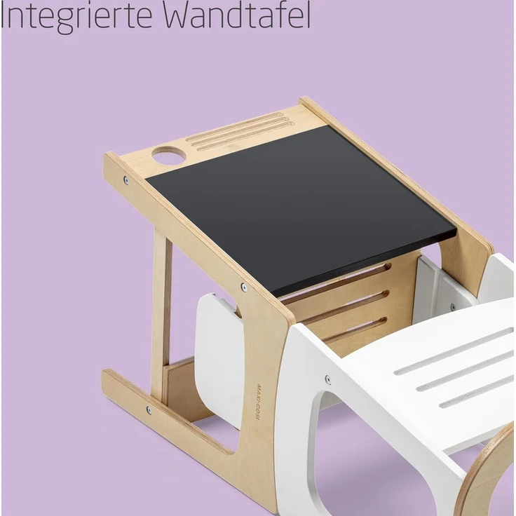 Maxi-Cosi 'Toucan' Lernturm mit integrierter Tafel, Holz natur, 91 x 46 x 43,4 cm – Bild 5