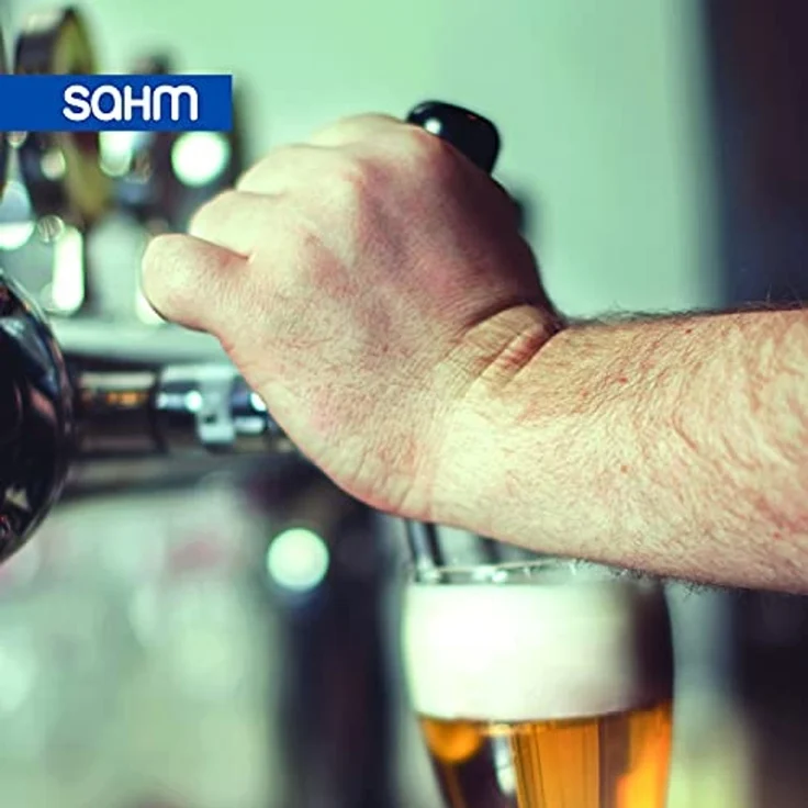 SAHM Bierglas Vienna Pokal Biergläser 0,3 Liter 6 STK Biertulpe, Edles Glas – Bild 5