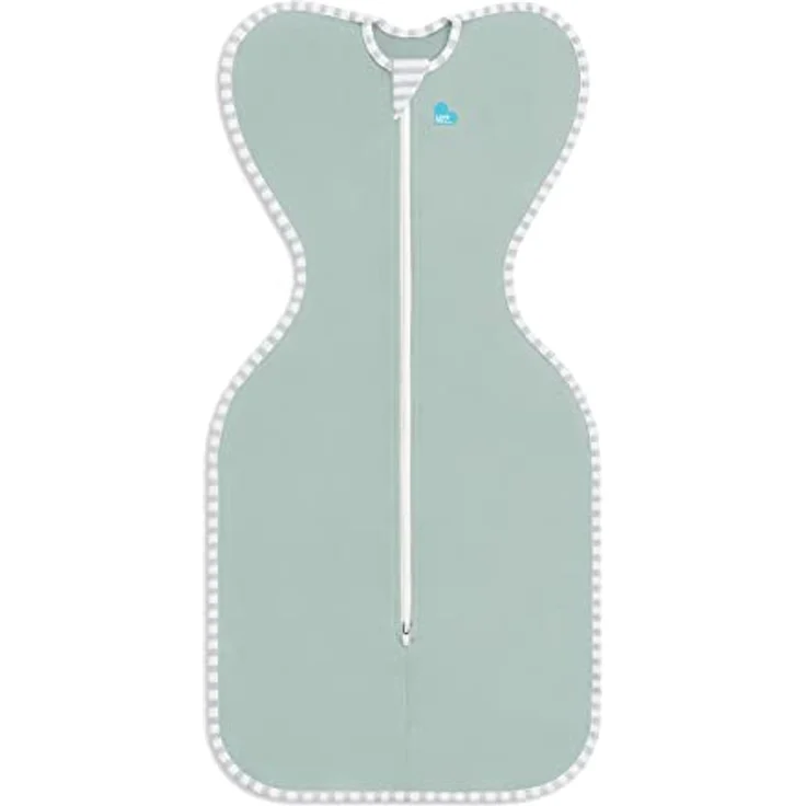 Love To Dream Pucksack Lite, Baby Erstausstattung Neugeboren (2,2-3,8kg), ideal für warme Temperaturen 24-27°C, Arme hoch Position, zweiweg-Reißverschluss für einfaches Windelwechseln, Schlafsack – Bild 2