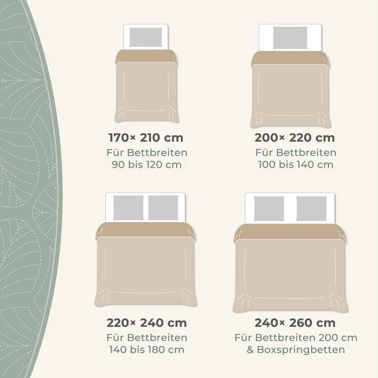 Gräfenstayn Tagesdecke Gräfenstayn Premium Tagesdecke mit nahtloser Steppung & Blatt-Design, Gräfenstayn Premium Tagesdecke mit nahtloser Steppung & Blatt-Design – Bild 2