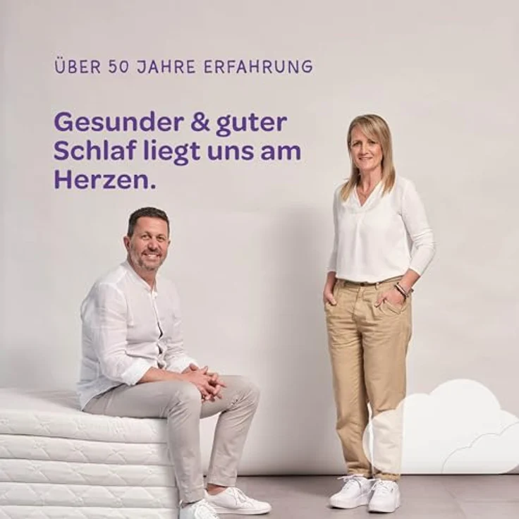 Träumeland - Matratze für Kinder & Jugendliche 90x200 cm | Duo Sleep Basic - Optimale Härtegrad - Oeko-TEX Zertifiziert & hygienisch Dank waschbarem Bezug (90 x 200 x 12) – Bild 11