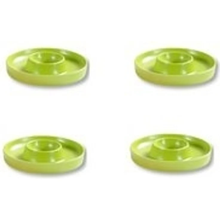 Kesper | Eierbecher, 4er Pack, Material: ø 10 x H 2 cm, Melamin, Maße: cm, Farbe: Grün | Der ideale Frühstücksbegleiter – Bild 4