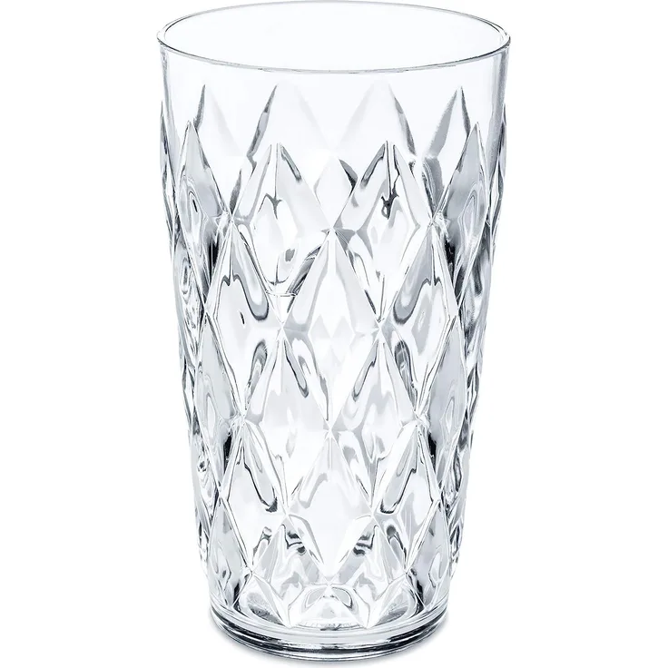 Koziol Crystal L, Becher, Trinkbecher, Trinkglas, 450ml, Transparent Klar, 3544535