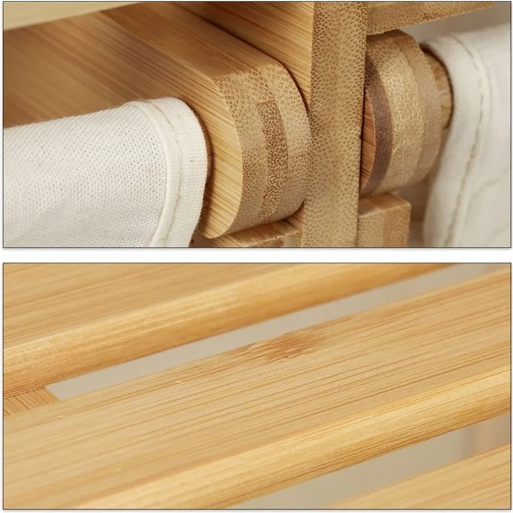 Wäschekorb Bambus 2 Fächer – Bild 9