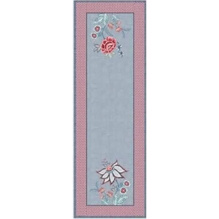 PiP Studio Tischläufer Flower Festival Tischläufer Blue 50 x 150 cm, Table Runner Flower Festival Blue 50x150cm – Bild 1