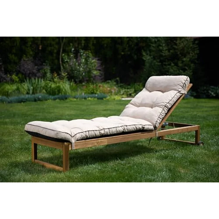 Bjird Liegenauflage, Polyester grün, 200 x 55 x 8 cm – Bild 8