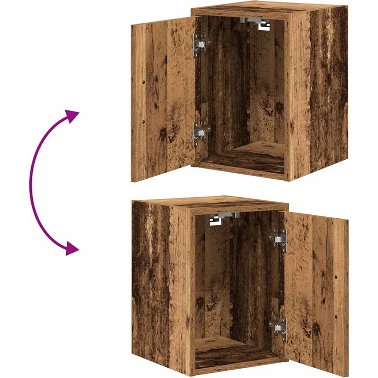 vidaXL Garagen-Wandschrank Altholz-Optik Holzwerkstoff 860621 – Bild 8