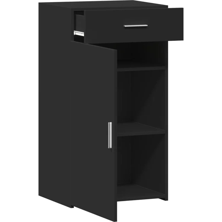 vidaXL Sideboard Schwarz 50x42,5x93 cm Holzwerkstoff 846293 – Bild 7